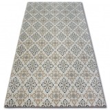 Covor Argent - W4949 Flori crem, 160x220 cm, Dreptunghi, Polipropilena