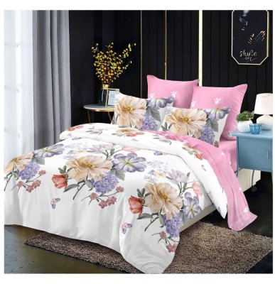 Lenjerie pat dublu,bumbac finet,6 piese,cearceaf normal 220x240cm, cearceaf pilota 200x220cm, 2 fete de perna 50x70, 2 fete de perna 70x70-A1056 foto