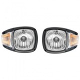 Set 2 Faruri Universale 230x160 mm cu Semnalizare 12V, Prindere M10, Plastic, pentru Utilaje, Tractoare, Excavatoare