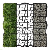 Grila de gazon eco pentru parcari, drumuri, alee, sarcina 250 tone/mp, 500x500x40 mm, polietilena