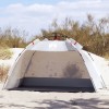 Cort Camping 2 Persoane Gossi, Gri, Impermeabil, Montare Rapida, Plaja, Poliester 190T, 195x101x115cm