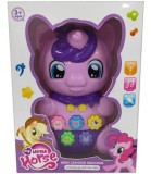 Jucarie Telefon Muzical Ponei Roz-Violet Pastel pentru Copii - Invata Numere Engleza, Sunete, Lumini, Plastic, Varsta 3+