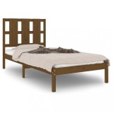 Cumpara ieftin Cadru de pat, maro miere, 100x200 cm, lemn masiv de pin
