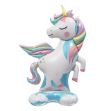 Balon Petrecere Unicorn 3D, 83x120 cm, Multicolor, Aluminiu