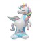 Balon Petrecere Unicorn 3D, 83x120 cm, Multicolor, Aluminiu