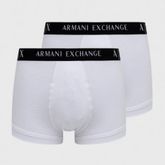 Armani Exchange Boxeri (2-pack) bărbați, culoarea alb