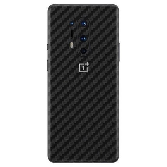 Set Folii Skin Acoperire 360 Compatibile cu OnePlus 8 Pro - ApcGsm Wraps Carbon Black