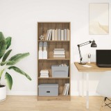 vidaXL Bibliotecă, stejar artizanal, 60x24x143 cm, lemn prelucrat 857820