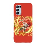 Husa compatibila cu Oppo A54 5G, Viceversa, model Harnel of flames DanMachi, Silicon, TPU, Transparent, Carcasa