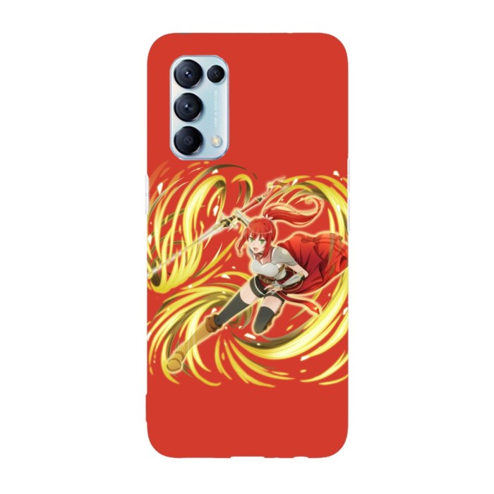 Husa compatibila cu Oppo A55, Viceversa, model Harnel of flames DanMachi, Silicon, TPU