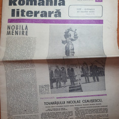 romania literara 18 septembrie 1980-art. si foto orasul iasi,ceausescu la iasi