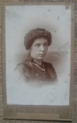 Portret doamna// CDV Constanta 1916 foto