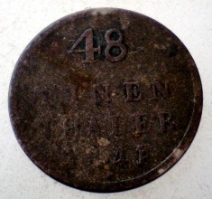 7.011 GERMANIA MECKLENBURG-STRELITZ 48 EINEN THALER 1841 foto