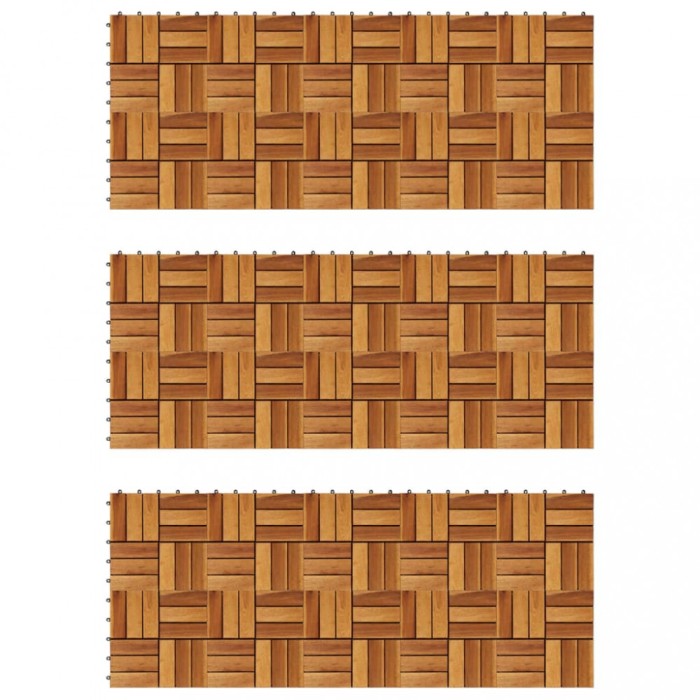 Set dale din lemn de salc&acirc;m 30 x 30 cm, 30 buc.