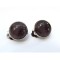 Cercei clips inox cu ametist natural 12 MM
