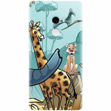 Husa silicon pentru Xiaomi Mi Mix 2, Children Drawings Elephants Giraffes Lions