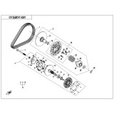 13. Saiba arc variator CF Moto CForce 450 / 520 / 550 / 625 / 850 / 1000 (dupa 2015)