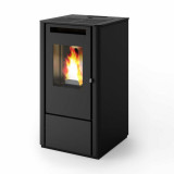 SOBA PE PELETI 9,5KW - THELMA CARBON neagra ieftina de calitate