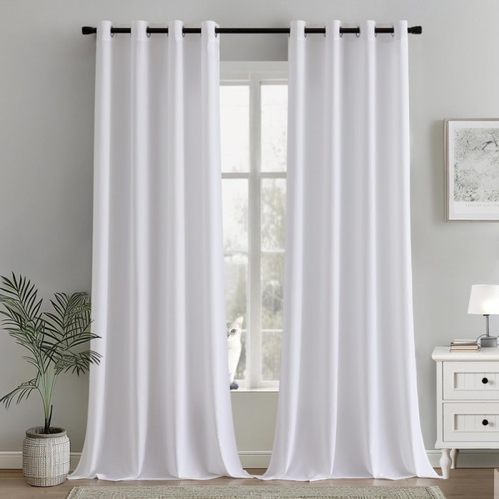 Set 2 Draperii Blackout Alb 260 x 140 cm - CN