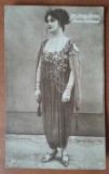 Carte postala, Annie Aurian in piesa de teatru Floarea din Stambul, perioada interbelica