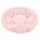 Culcus moale, pentru caine/pisica, roz murdar, 80 cm