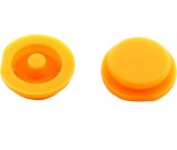 Membrana cauciuc pad, 2 butoane pentru cheie auto Smart Fortwo, City, Roadster &ndash; Techstar, culoare portocalie