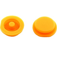 Membrana cauciuc pad, 2 butoane pentru cheie auto Smart Fortwo, City, Roadster &ndash; Techstar, culoare portocalie