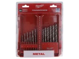 Set burghie metal Milwaukee 19 bucăți oțel cod 4932493869 cutie plastic