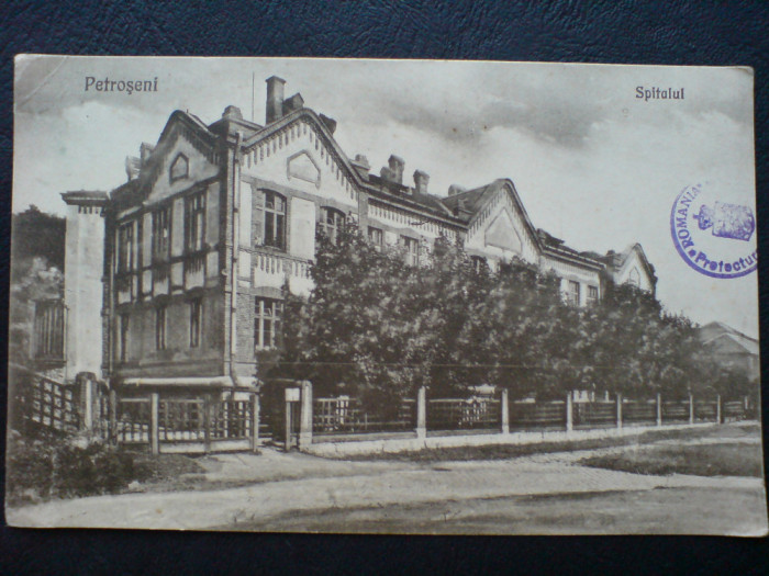 Petroșani Spitalul, stampilă CENZURAT - pentru Margareta Secueșu, refugiată