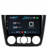 Navigatie BMW Seria 1 E87 (2007-2011), Clima Manuala, Android 10, P-Quadcore 2GB RAM + 32GB ROM, 9 Inch - AD-BGP9002+AD-BGRKIT398