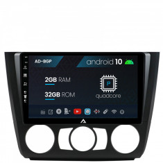 Navigatie BMW Seria 1 E87 (2007-2011), Clima Manuala, Android 10, P-Quadcore 2GB RAM + 32GB ROM, 9 Inch - AD-BGP9002+AD-BGRKIT398