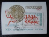 URSS-J.O. MEXICO 1968-BLOC STAMPILAT