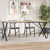 VidaXL Picioare masă de sufragerie X-Frame 180x80x73 cm Oţel