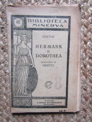 HERMANN SI DOROTHEA - GOETHE foto