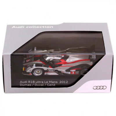 Macheta Oe Audi R18 Ultra 24h Von LeMans 2012 Nr.3 Dumas / Duval / Gen&amp;eacute; Werbemodell Spark 1:43 5021200253 foto