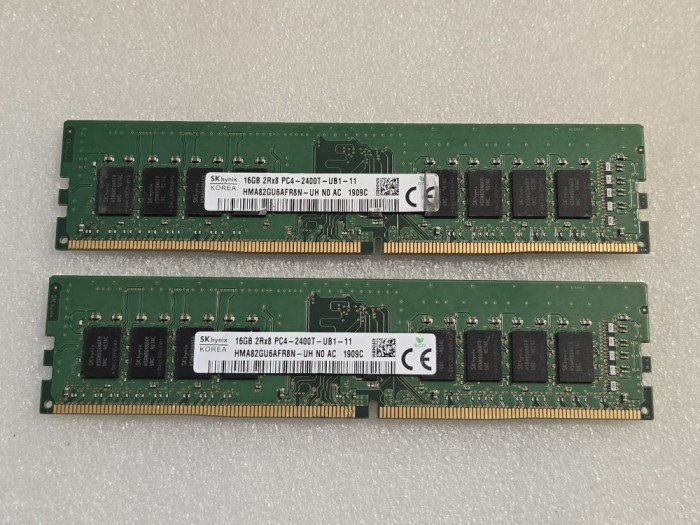 Kit memorie RAM SK hynix DDR4 32GB (2 X 16Gb) 16GB DDR4 2400MHz Non-ECC UDIMM