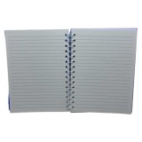 Agenda jurnal Pop it albastru din material plastic cauciucat