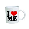 Cana alba personalizata I Love Me, INOVATIX&reg;. 330ml, Oem