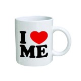 Cana alba personalizata I Love Me, INOVATIX&reg;. 330ml, Oem