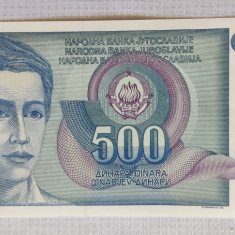 Iugoslavia - 500 Dinari / Dinara (1990) sAS165