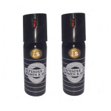 Set 2 bucati Spray cu piper, Neutral Defense, IdeallStore&reg;, jet, auto-aparare, 60 ml, husa inclusa