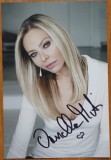 Autograf Ornella Muti pe fotografie mare