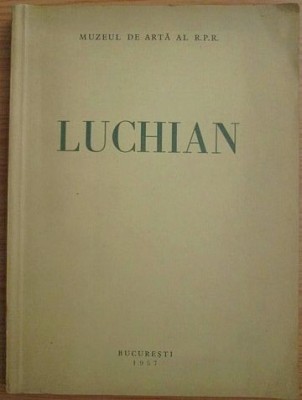 T. Enescu - Expozitia Luchian (Catalog de expozitie, Muzeul de Arta al R.P.R., 1957) pictura pastel acuarela desen Stefan Theodor foto