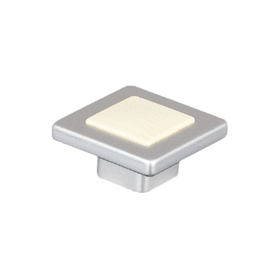 Buton pentru mobila patrat, din plastic, 1104-05, pin foto