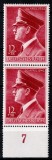Germania Reich 1942, Mi #813, pereche verticala, ziua de nastere a lui Adolf Hitler, 53 de ani, MNH! Cota 30 &euro;!