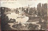 PARCUL CAROL I, BUCURESTI FEBRUARIE 1920/CARTE POSTALA MONOCROMA