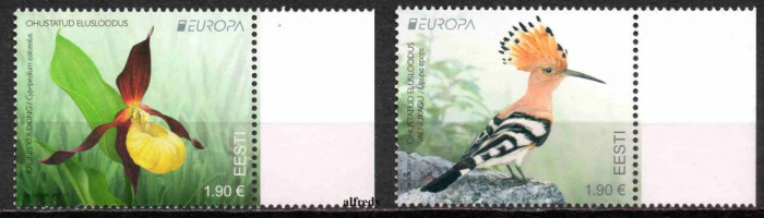 ESTONIA 2021, EUROPA Cept, Fauna, Flora, MNH, serie neuzata