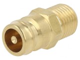 Conector Ştuţ cu Supapă 15bar Alamă 9mm