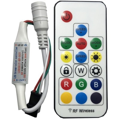 Led RGB Ctrl RF 17but leduri adresabile foto