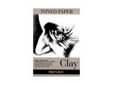 Bloc desen Toned Paper Clay, A4, 120g, 50 file, fara spirala Fabriano